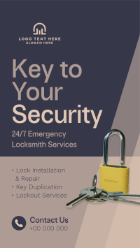 Locksmith Shop Services Instagram Reel Image Preview