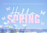 Spring Greeting Quote Postcard Image Preview