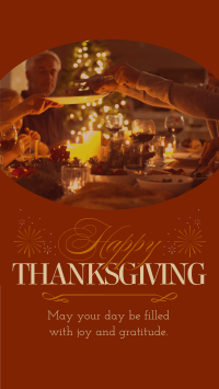 Elegant Thanksgiving Greeting YouTube Short Design