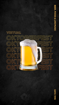 Virtual Oktoberfest Beer Mug Facebook Story