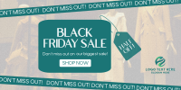 Fashion Modern Black Friday Twitter Post Design