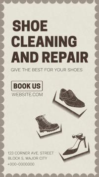 Shoe Cleaning and Repair TikTok Video Design