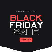 Black Friday Paper Cut Instagram Post Image Preview