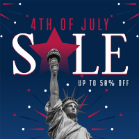 4th of July Sale Instagram Post