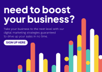 Boost Your Business Postcard