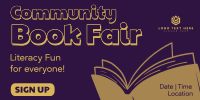 Community Book Fair Twitter Post