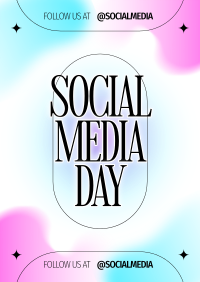 Minimalist Social Media Day Poster