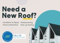 Building Roof Services Postcard