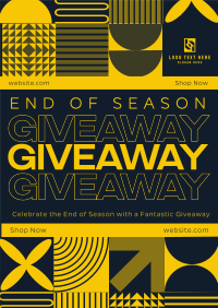 Geometric Conservative Season End Giveaway Poster