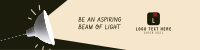Beam of Light Aspiring Quote LinkedIn Banner