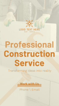 Construction Specialist Instagram Reel Image Preview