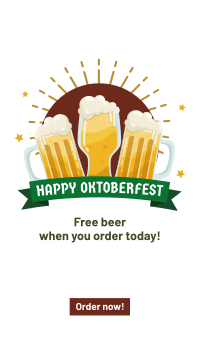 Cheers Beer Oktoberfest Facebook Story