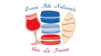 French Food Illustration Facebook Event Cover