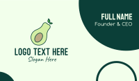Organic Avocado Business Card Design