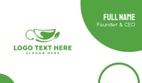 Green Leaf Cup Business Card