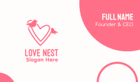 Pink Lover Birds Business Card Image Preview