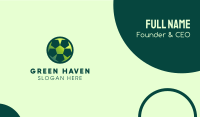 Green Soccer Ball Business Card Image Preview