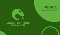 Green Snake Tongue Business Card