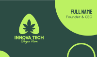 Simple Marijuana Leaf Business Card
