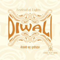 Festival of Lights Linkedin Post Design