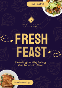 Fresh Feast Food Recipe Poster