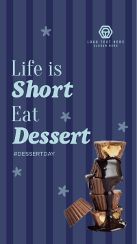 Dessert Life Quote Instagram Story