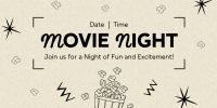 Quirky Movie Night Twitter Post