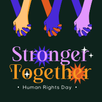 Stronger Together this Human Rights Day Linkedin Post