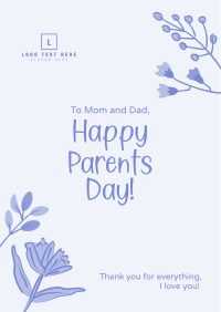 Floral Parents Greeting Flyer