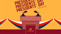 Presidents Day Podium Facebook Event Cover