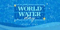 Quirky World Water Day Twitter Post