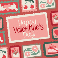 Rustic Retro Valentines Greeting Instagram Post