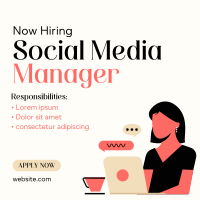 Need Social Media Manager Instagram Post