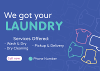 We Got Your Laundry Postcard