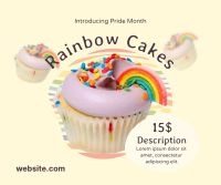 Pride Rainbow Cupcake Facebook Post Image Preview