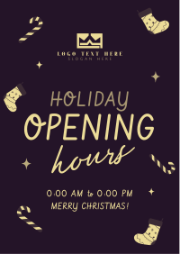 Quirky Holiday Opening Flyer