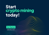 Crypto Mining Postcard