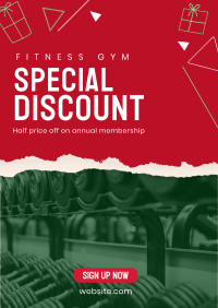 Christmas Fitness Discount Flyer