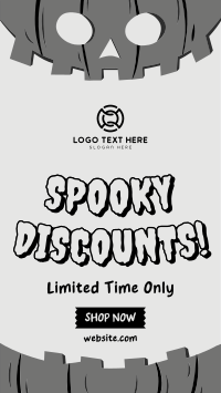 Halloween Pumpkin Discount TikTok Video Design