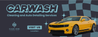 Carwash Cleaning Service Facebook Cover Image Preview