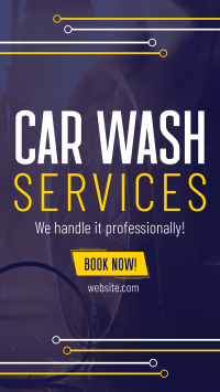 Car Wash Services Facebook Story