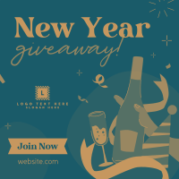 New Year Giveaway Instagram Post