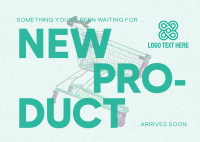 Minimalist New Product Coming Soon Postcard