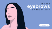 Expressive Eyebrows Facebook Event Cover