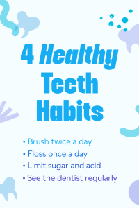 Dental Health Tips for Kids Pinterest Pin