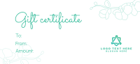 Beauty Gift Certificate example 1