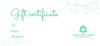 Fancy Floral Gift Certificate