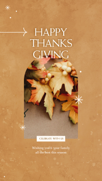 Thanksgiving Celebration Instagram Story