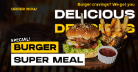 Special Burger Meal Facebook Ad