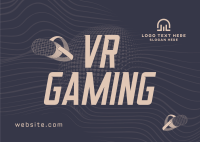 VR Gaming Headset Postcard